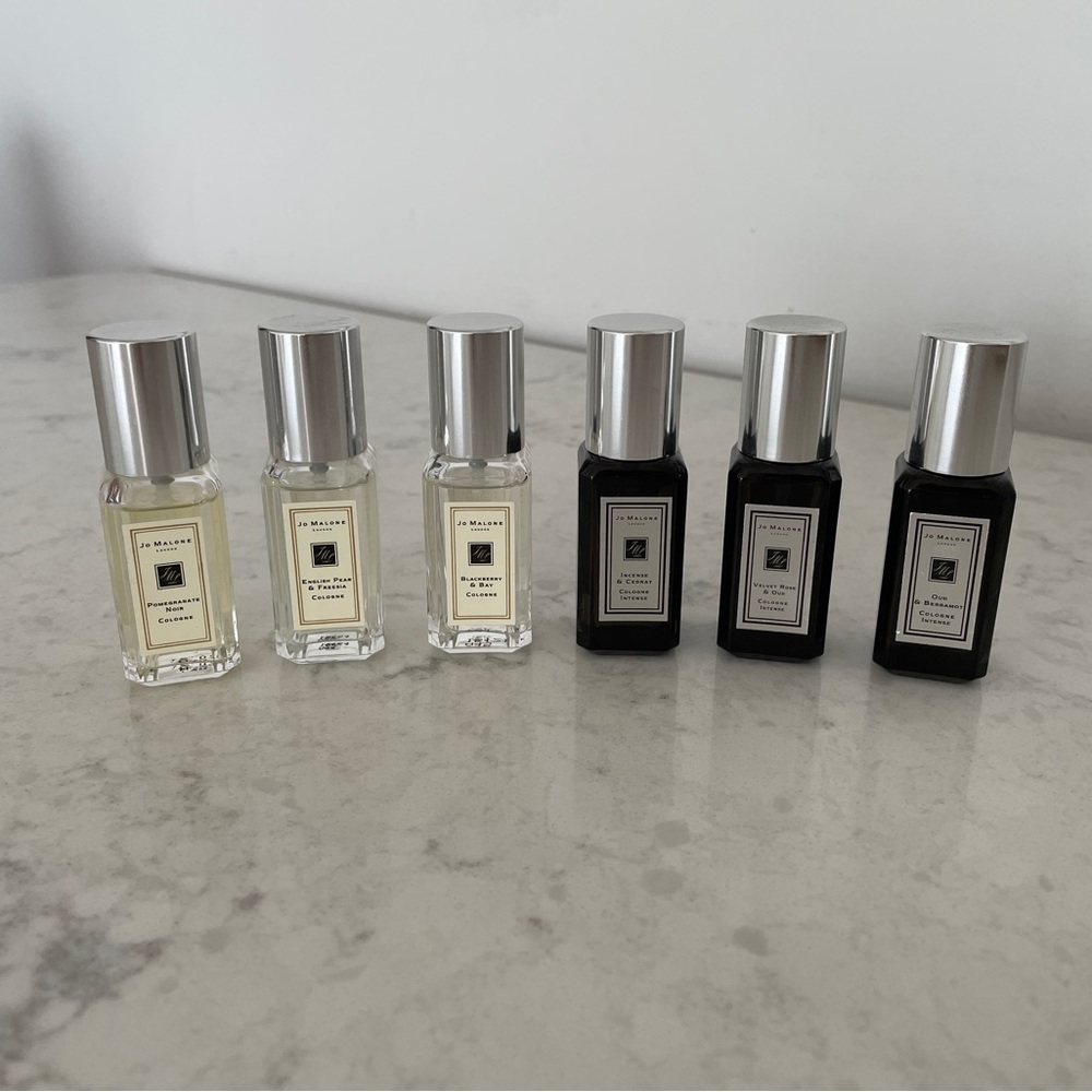 Set of 6 Jo Malone 0.3oz Perfume Fragrances